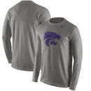 Kansas State Wildcats Nike Logo Long Sleeve T-Shirt - Gray