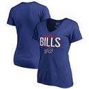 Buffalo Bills Fanatics Branded Women's Nostalgia Plus Size V-Neck T-Shirt - Royal