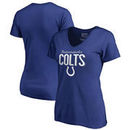 Indianapolis Colts Fanatics Branded Women's Nostalgia Plus Size V-Neck T-Shirt - Royal