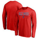 Ole Miss Rebels Fanatics Branded True Sport Football Long Sleeve T-Shirt - Red