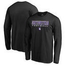 Northwestern Wildcats Fanatics Branded True Sport Football Long Sleeve T-Shirt - Black