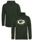 Green Bay Packers NFL Pro Line by Fanatics Branded Youth Splatter Logo Pullover Hoodie - Green