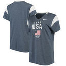 Team USA Nike Women's Fan V-Neck T-Shirt - Navy