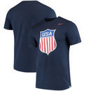 US Hockey Nike Olympic Team Crest T-Shirt – Navy
