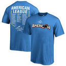 American League Fanatics Branded Youth 2017 MLB All Star Game Roster T-Shirt - Blue