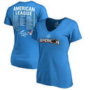American League Fanatics Branded Women's 2017 MLB All Star Game Roster V-Neck T-Shirt - Blue