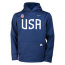 US Hockey Nike Youth 2018 Winter Olympics Performance Pullover Hoodie - Navy