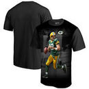 Aaron Rodgers Green Bay Packers NFL Pro Line by Fanatics Branded NFL Player Sublimated Graphic T-Shirt – Black