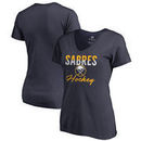 Buffalo Sabres Fanatics Branded Women's Freeline Plus Size V-Neck T-Shirt - Navy