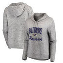 Baltimore Ravens NFL Pro Line by Fanatics Branded Women's Cozy Steadfast Pullover Hoodie – Heathered Gray