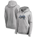 San Diego Padres Fanatics Branded Women's Frontsweep Plus Size Pullover Hoodie - Ash