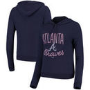 Atlanta Braves Fanatics Branded Women's Cozy Steadfast Tri-Blend Pullover Hoodie - Navy