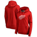 Detroit Red Wings Fanatics Branded Women's Splatter Logo Pullover Hoodie - Red