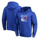 New York Rangers Fanatics Branded Splatter Logo Pullover Hoodie - Royal