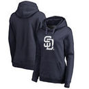 San Diego Padres Fanatics Branded Women's Splatter Logo Pullover Hoodie - Navy