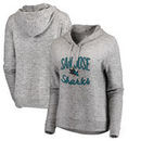 San Jose Sharks Fanatics Branded Women's Cozy Collection Steadfast Pullover Hoodie - Ash