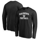 Oakland Raiders NFL Pro Line by Fanatics Branded Vintage Collection Victory Arch Long Sleeve T-Shirt - Black