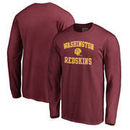 Washington Redskins NFL Pro Line by Fanatics Branded Vintage Collection Victory Arch Long Sleeve T-Shirt - Garnet