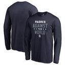 San Diego Padres Fanatics Branded Against The World Long Sleeve T-Shirt - Navy