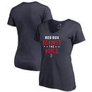Boston Red Sox Fanatics Branded Women's Against The World Plus Size V-Neck T-Shirt - Navy