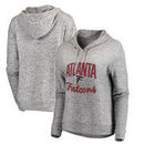 Atlanta Falcons NFL Pro Line by Fanatics Branded Women's Cozy Collection Steadfast Pullover Hoodie - Ash
