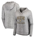 New Orleans Saints NFL Pro Line by Fanatics Branded Women's Cozy Collection Steadfast Pullover Hoodie - Ash