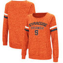 Syracuse Orange Colosseum Stormin The Castle Raw Edge Crewneck Sweatshirt - Heathered Orange
