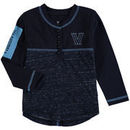 Villanova Wildcats Colosseum Girls Toddler Wishing Well Henley Long Sleeve T-Shirt - Navy