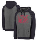 Cleveland Indians Fanatics Branded Straight Out Two-Tone Pullover Hoodie – Gray/Navy