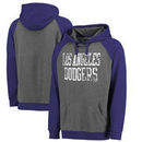 Los Angeles Dodgers Fanatics Branded Straight Out Two-Tone Pullover Hoodie – Gray/Royal