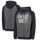 New York Yankees Fanatics Branded Straight Out Two-Tone Pullover Hoodie – Gray/Navy