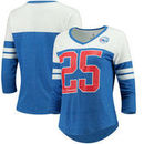 Ben Simmons Philadelphia 76ers Fanatics Branded Women's Starstruck Name & Number Tri-Blend 3/4-Sleeve Raglan V-Neck T-Shirt - Ro