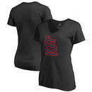 St. Louis Cardinals Fanatics Branded Women's Taylor Plus Size V-Neck T-Shirt - Black