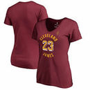 LeBron James Cleveland Cavaliers Fanatics Branded Women's Plus Size Notable T-Shirt - Wine