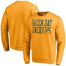 Green Bay Packers NFL Pro Line by Fanatics Branded Straight Out Pullover Sweatshirt – Gold