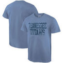 Tennessee Titans NFL Pro Line by Fanatics Branded Straight Out Tri-Blend T-Shirt – Light Blue