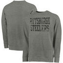 Pittsburgh Steelers NFL Pro Line by Fanatics Branded Straight Out Vintage Sweatshirt - Heathered Gray