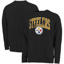 Pittsburgh Steelers NFL Pro Line by Fanatics Branded Wide Arch Vintage Sweatshirt - Black