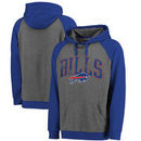 Buffalo Bills NFL Pro Line by Fanatics Branded Wide Arch Two-Tone Pullover Hoodie - Heathered Gray/Royal