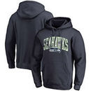 Seattle Seahawks NFL Pro Line by Fanatics Branded Wide Arch Pullover Hoodie - College Navy