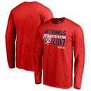 Washington Nationals Fanatics Branded 2017 Postseason Participant Double Play Long Sleeve T-Shirt – Red