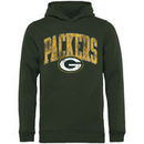 Green Bay Packers NFL Pro Line by Fanatics Branded Youth Showtime Wide Arch Pullover Hoodie - Green