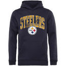 Pittsburgh Steelers NFL Pro Line by Fanatics Branded Youth Showtime Wide Arch Pullover Hoodie - Black