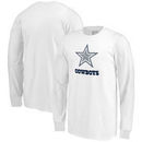 Dallas Cowboys NFL Pro Line by Fanatics Branded Youth Showtime Wide Arch Long Sleeve T-Shirt - White