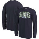 Seattle Seahawks NFL Pro Line by Fanatics Branded Youth Showtime Wide Arch Long Sleeve T-Shirt - College Navy