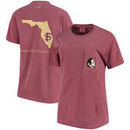 Florida State Seminoles Women's Comfort Colors State T-Shirt - Garnet