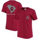 South Carolina Gamecocks Women's Comfort Colors State T-Shirt - Garnet