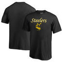 Pittsburgh Steelers NFL Pro Line by Fanatics Branded Youth Vintage Team Lockup T-Shirt - Black