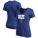 Indianapolis Colts NFL Pro Line by Fanatics Branded Women's Vintage Team Lockup Plus Size V-Neck T-Shirt - Royal
