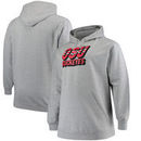 Ohio State Buckeyes Majestic Vintage Primary Logo Long Sleeve Big and Tall Pullover Hoodie - Heathered Gray
